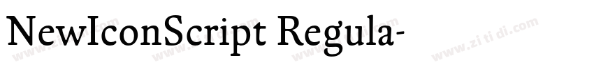 NewIconScript Regula字体转换 NewIconScript Regula字体转换